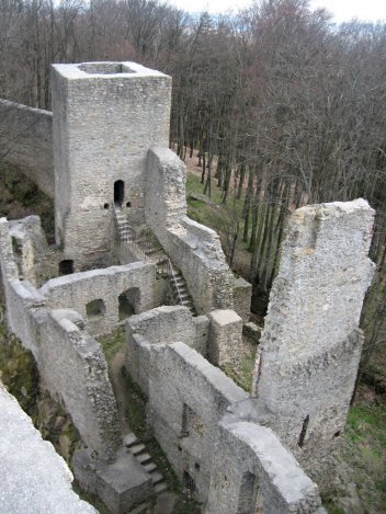 Hrad Choustník - výhled z věže - klikněte pro zobrazení detailu