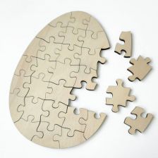 Dřevěné puzzle Vajíčko