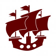 Pirátská loď - samolepka na zeď
