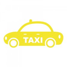 Taxi - samolepka na zeď