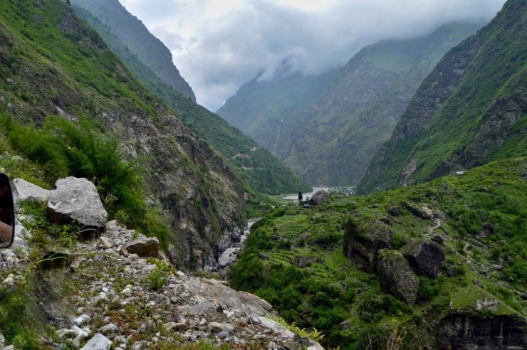 zobrazit detail snímku: Výhledy na okolí po cestě do Manangu - Nepál