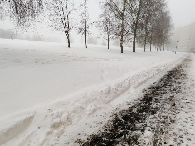 zobrazit detail snímku: Chodník v zimě