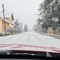 Citroen ë-C3 na zimní silnici. - klikněte pro zobrazení detailu