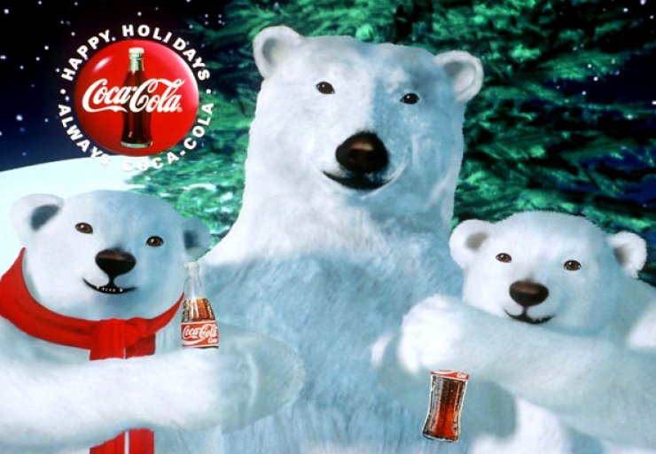 zobrazit detail snímku: Reklama na Coca Colu - lední medvědi