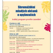 Program první části „Shromáždění mladých občanů na téma opylovači“