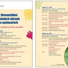 Program první části „Shromáždění mladých občanů na téma opylovači“.