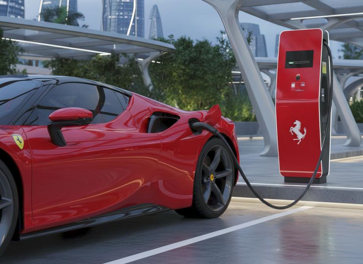 zobrazit detail snímku: Finální podoba Ferrari Elettrica bude zveřejněna až v roce 2026.