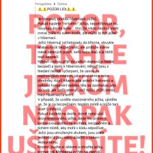 Text s chybnými informacemi o pomoci ježkům.