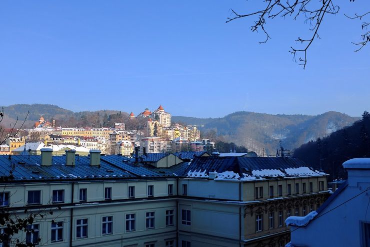 zobrazit detail snímku: Karlovy Vary v zimě.