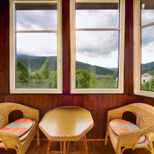 Výhled z hotelu Karolína