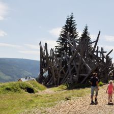 Portášky Herní krajina Pecka - pohled na Černou horu