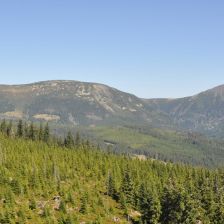 Krkonoše - výhled z Rozhledny Hnědý vrch
