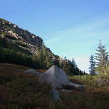 Krkonoše - Skály na cestě od jezera Maly Staw