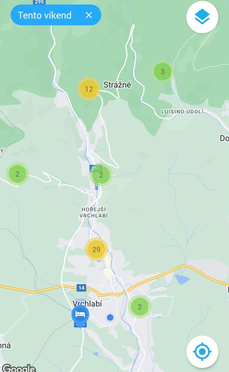 zobrazit detail snímku: Appka Kudy z nudy mapa