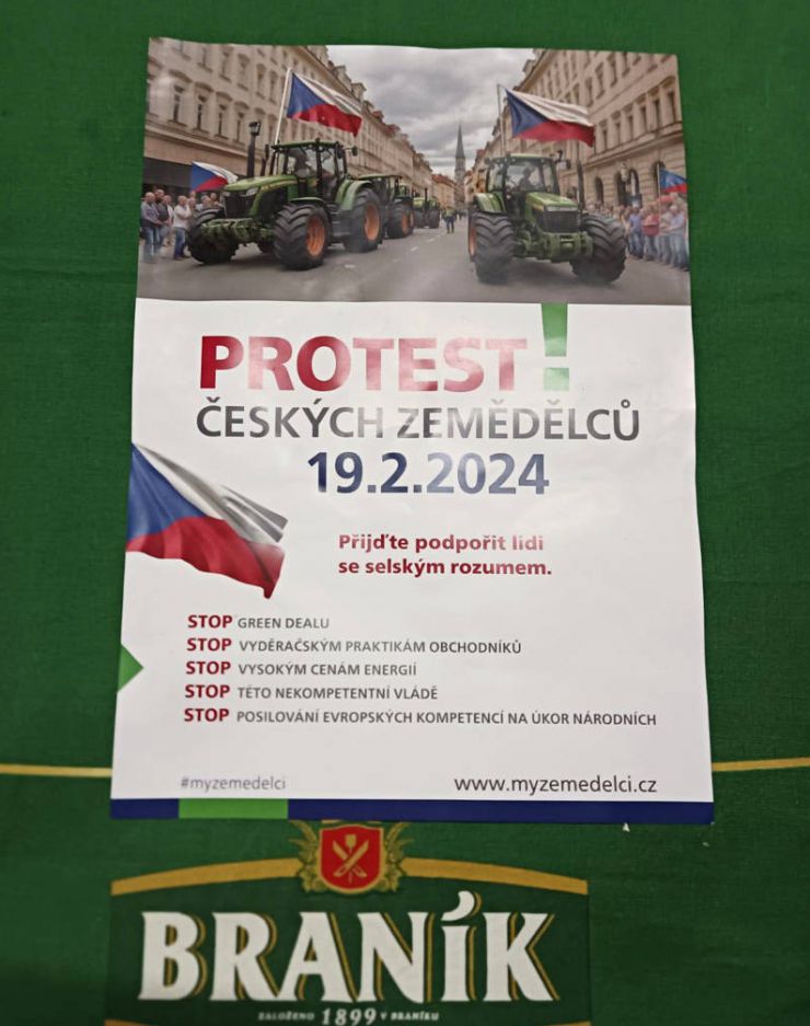 zobrazit detail snímku: Leták s výzvou k protestu.