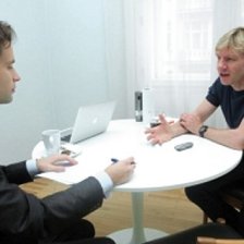 Lomborg a Kovanda při rozhovoru