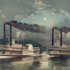 Parníky na Mississippi.