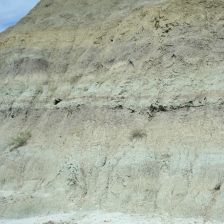 sedimentární horniny svrchnokřídového souvrství Hell Creek (Montana, USA)