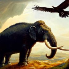 Mamut a krkavec.