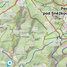 Appka Mapy.cz základní obrazovka