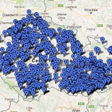 Mapa solárních elektráren