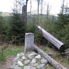 Bärenstein – Medvědí kámen. Údajné místo poslední rány na poslední šumavskou medvědici.