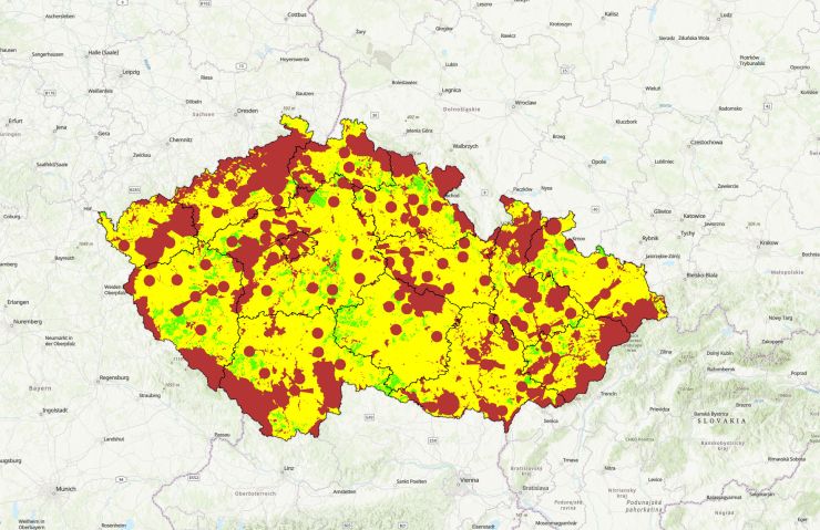 zobrazit detail snímku: Návrh akceleračních zón - zobrazení míry konfliktu pro VTE