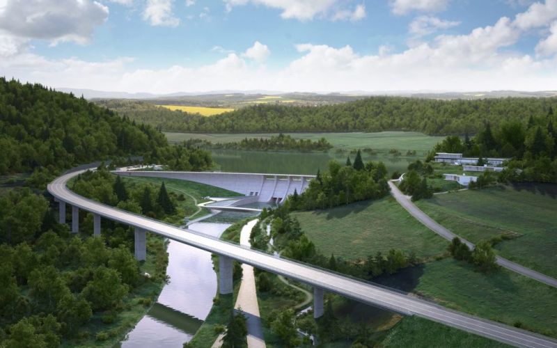 Návrh přehrady Nové Heřminovy - klikněte pro zobrazení detailu