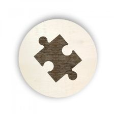 Dřevěný piktogram na box s hračkami - puzzle