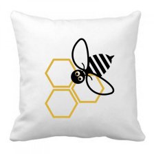 Jarní dekorační polštářek včelka