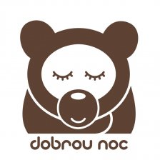 Spící medvídek s nápisem dobrou noc