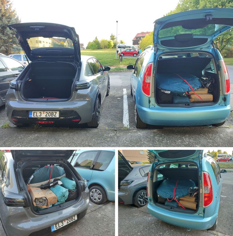 Co se vejde do Peugeotu e208 ve srovnání se Škodou Roomster? - klikněte pro zobrazení detailu