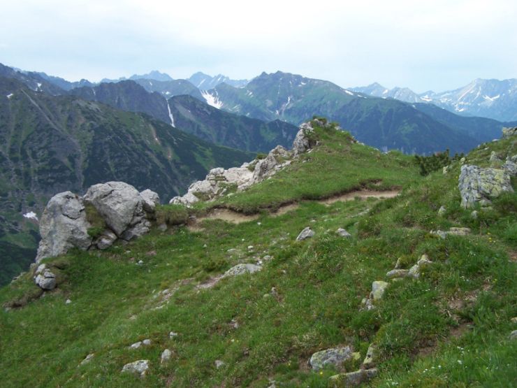 zobrazit detail snímku: Výhľad z chodníka Široké sedlo - Vyšné Kopské sedlo
