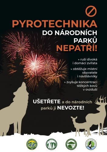 Plakát Pyrotechnika do národních parků nepatří! - klikněte pro zobrazení detailu