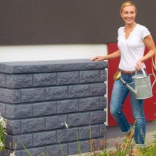 Plastová nádrž na vodu Roche 400 L, darkgranite.