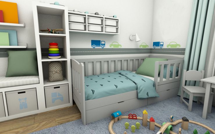 zobrazit detail snímku: Pokojíček s autíčky