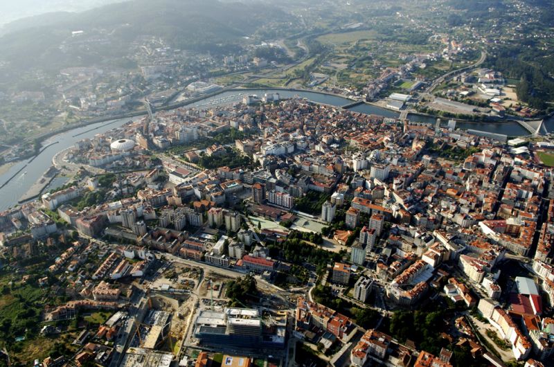 Pontevedra ze vzduchu. - klikněte pro zobrazení detailu