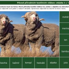 Poznávačka: Původ přírodních textilních vláken