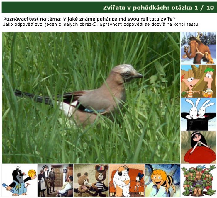 zobrazit detail snímku: Poznávačka: Zvířata v pohádkách