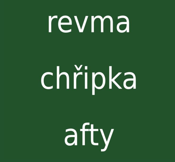 zobrazit detail snímku: Revma, chřipka, afty