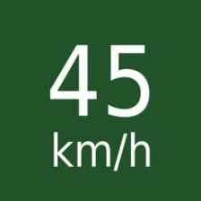 Rychlost 45km/h