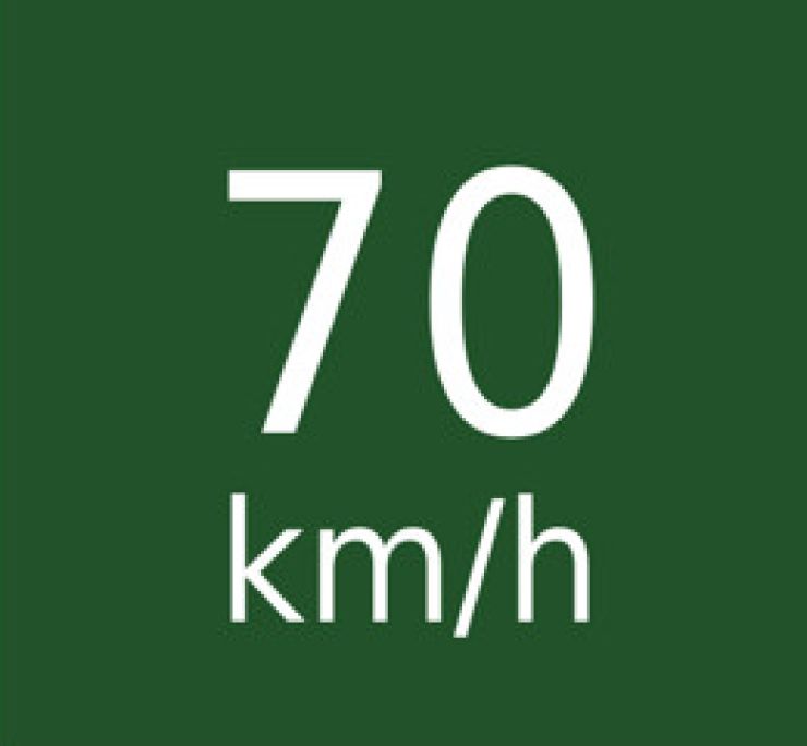 zobrazit detail snímku: Rychlost 70km/h