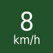 Rychlost 8km/h