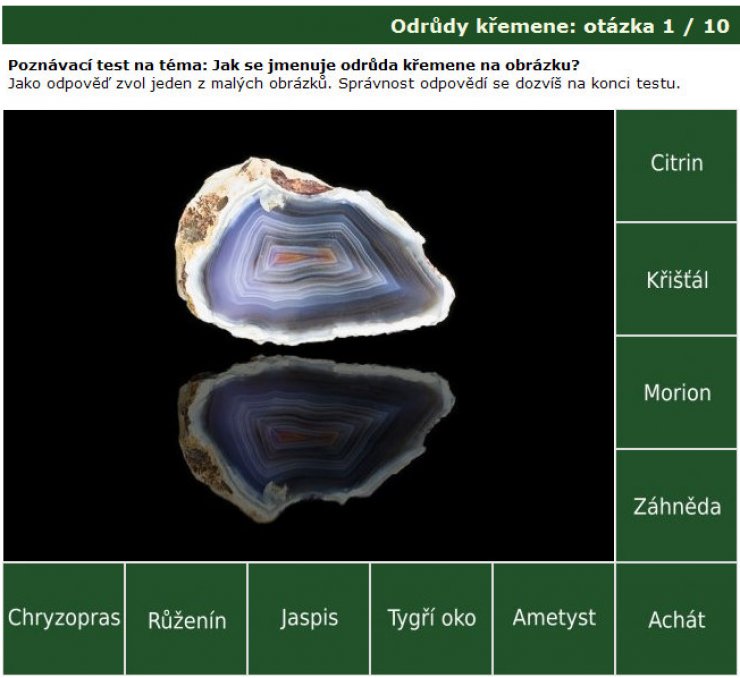 zobrazit detail snímku: Poznávačka: Odrůdy křemene