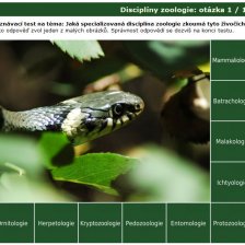 Poznávačka: Disciplíny zoologie