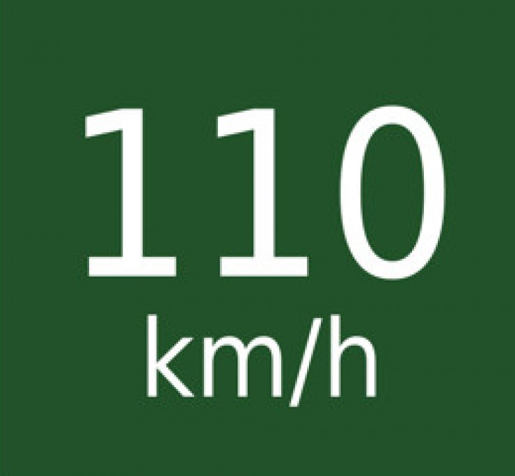 zobrazit detail snímku: Rychlost 110km/h