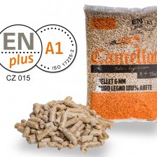 Dřevěné pelety CAMELLOT PREMIUM ENplus A1, smrk, 825 kg