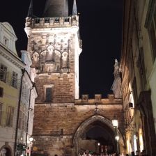 Historické centrum Prahy ve tmě