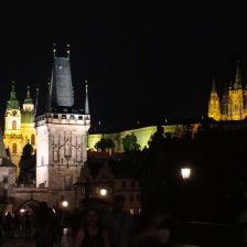 Hustorické centrum Prahy ve tmě