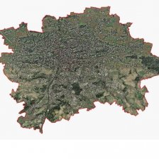 Letecký snímek Prahy